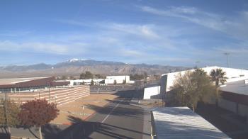 Weather camera view of Pahrump Valley HS.