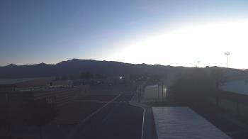 Weather camera view of Pahrump Valley HS.