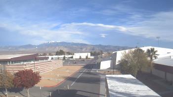 Weather camera view of Pahrump Valley HS.
