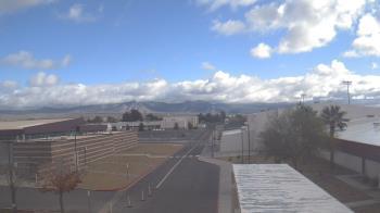 Weather camera view of Pahrump Valley HS.