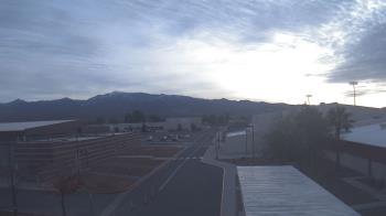Weather camera view of Pahrump Valley HS.