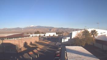 Weather camera view of Pahrump Valley HS.