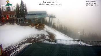 Weather camera view of Sunrise Park Resort 10650 ft elev.