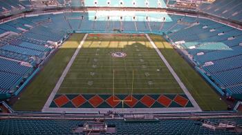Weather camera view of Hard Rock Stadium (east lot).
