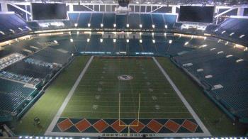Weather camera view of Hard Rock Stadium (east lot).