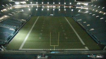 Weather camera view of Hard Rock Stadium (east lot).