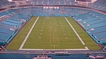 Weather camera view of Hard Rock Stadium (east lot).