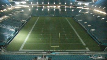 Weather camera view of Hard Rock Stadium (east lot).