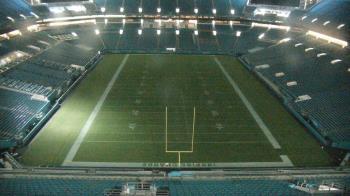 Weather camera view of Hard Rock Stadium (east lot).