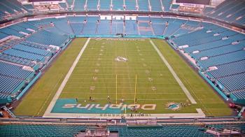 Weather camera view of Hard Rock Stadium (east lot).