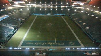 Weather camera view of Hard Rock Stadium (east lot).