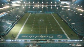 Weather camera view of Hard Rock Stadium (east lot).