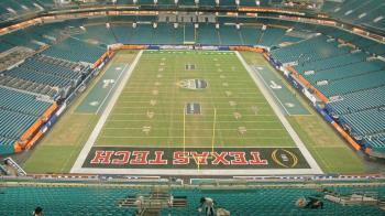 Weather camera view of Hard Rock Stadium (east lot).