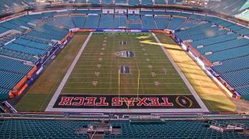 Weather camera view of Hard Rock Stadium (east lot).