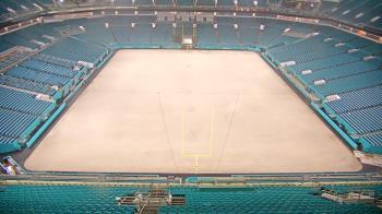 Weather camera view of Hard Rock Stadium (east lot).