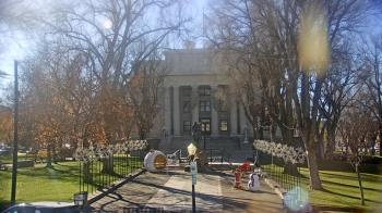 Weather camera view of Prescott Courthouse Square.