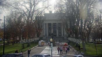 Weather camera view of Prescott Courthouse Square.