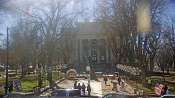 Weather camera view of Prescott Courthouse Square.