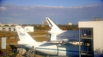 Weather camera view of Space Center Houston.