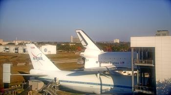 Weather camera view of Space Center Houston.