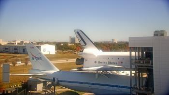 Weather camera view of Space Center Houston.