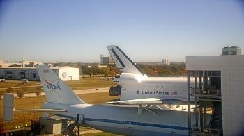Weather camera view of Space Center Houston.