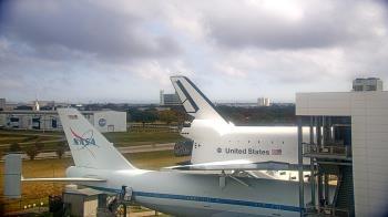 Weather camera view of Space Center Houston.