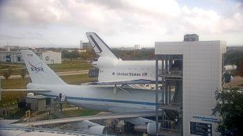 Weather camera view of Space Center Houston.
