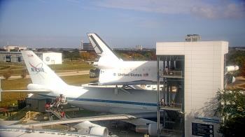 Weather camera view of Space Center Houston.