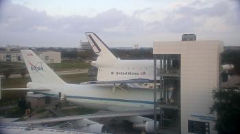 Weather camera view of Space Center Houston.