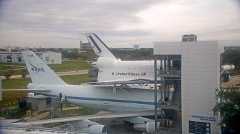 Weather camera view of Space Center Houston.