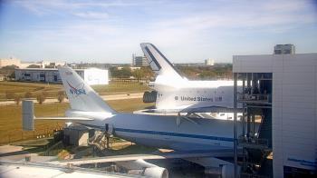 Weather camera view of Space Center Houston.