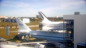 Weather camera view of Space Center Houston.