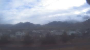 Weather camera view of Blue Peak HS.