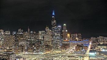 Weather camera view of UIC - University of Illinois Chicago.