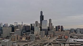 Weather camera view of UIC - University of Illinois Chicago.