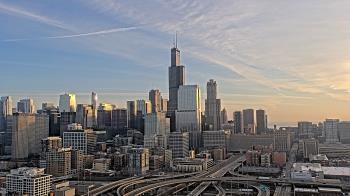 Weather camera view of UIC - University of Illinois Chicago.