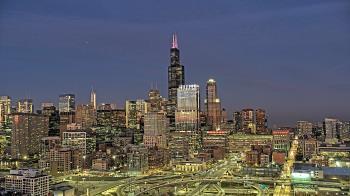 Weather camera view of UIC - University of Illinois Chicago.