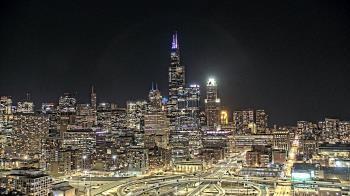 Weather camera view of UIC - University of Illinois Chicago.