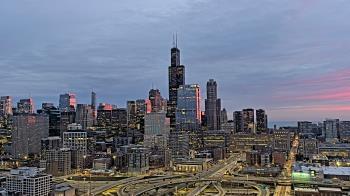 Weather camera view of UIC - University of Illinois Chicago.
