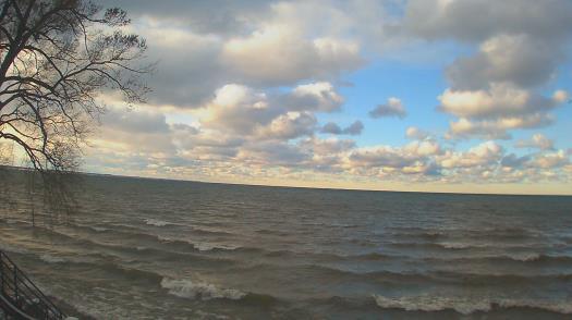 Weather camera view of Forest Lawn Beach.