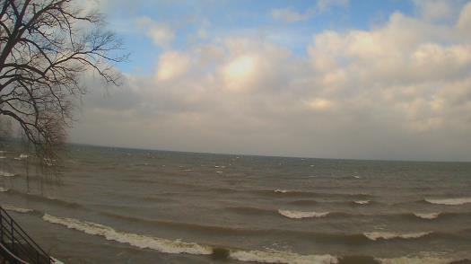 Weather camera view of Forest Lawn Beach.