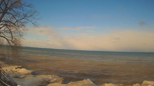 Weather camera view of Forest Lawn Beach.