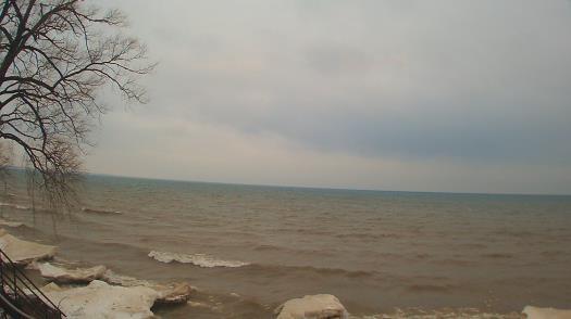 Weather camera view of Forest Lawn Beach.