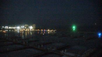 Weather camera view of Waukegan Harbor and Marina.