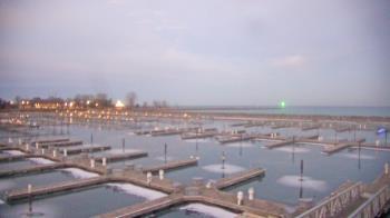 Weather camera view of Waukegan Harbor and Marina.