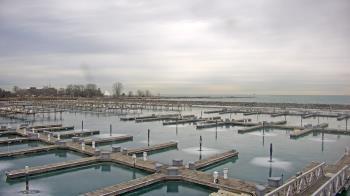Weather camera view of Waukegan Harbor and Marina.