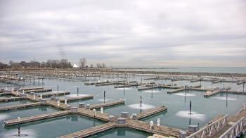Weather camera view of Waukegan Harbor and Marina.