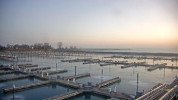 Weather camera view of Waukegan Harbor and Marina.