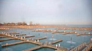 Weather camera view of Waukegan Harbor and Marina.